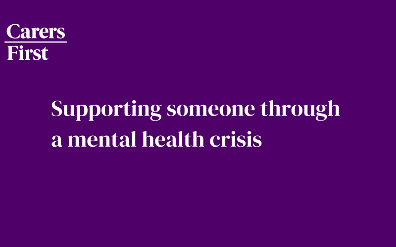 How to support someone going through a crisis with their mental health ...
