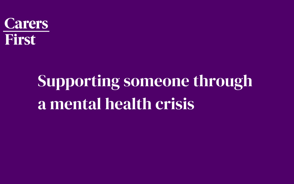 How to support someone going through a crisis with their mental health ...