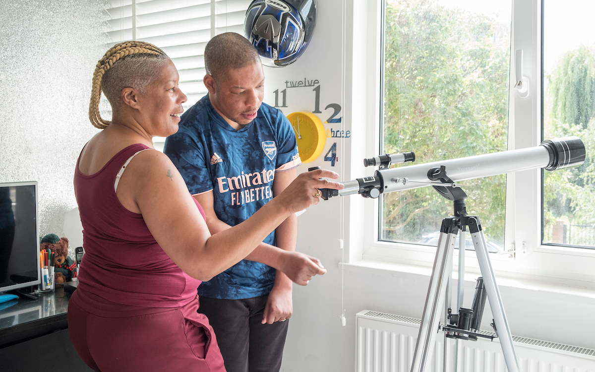 Parent Carer with the person they care for