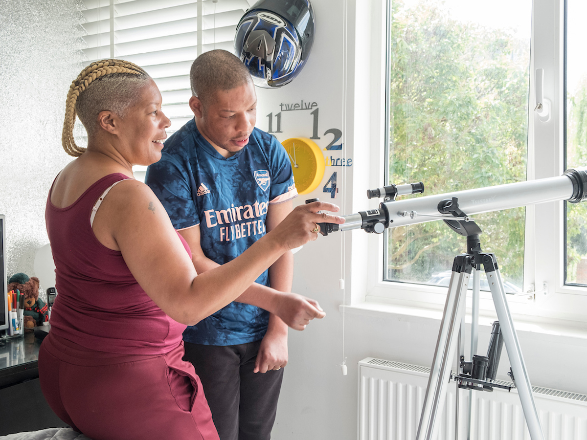 Parent Carer with the person they care for